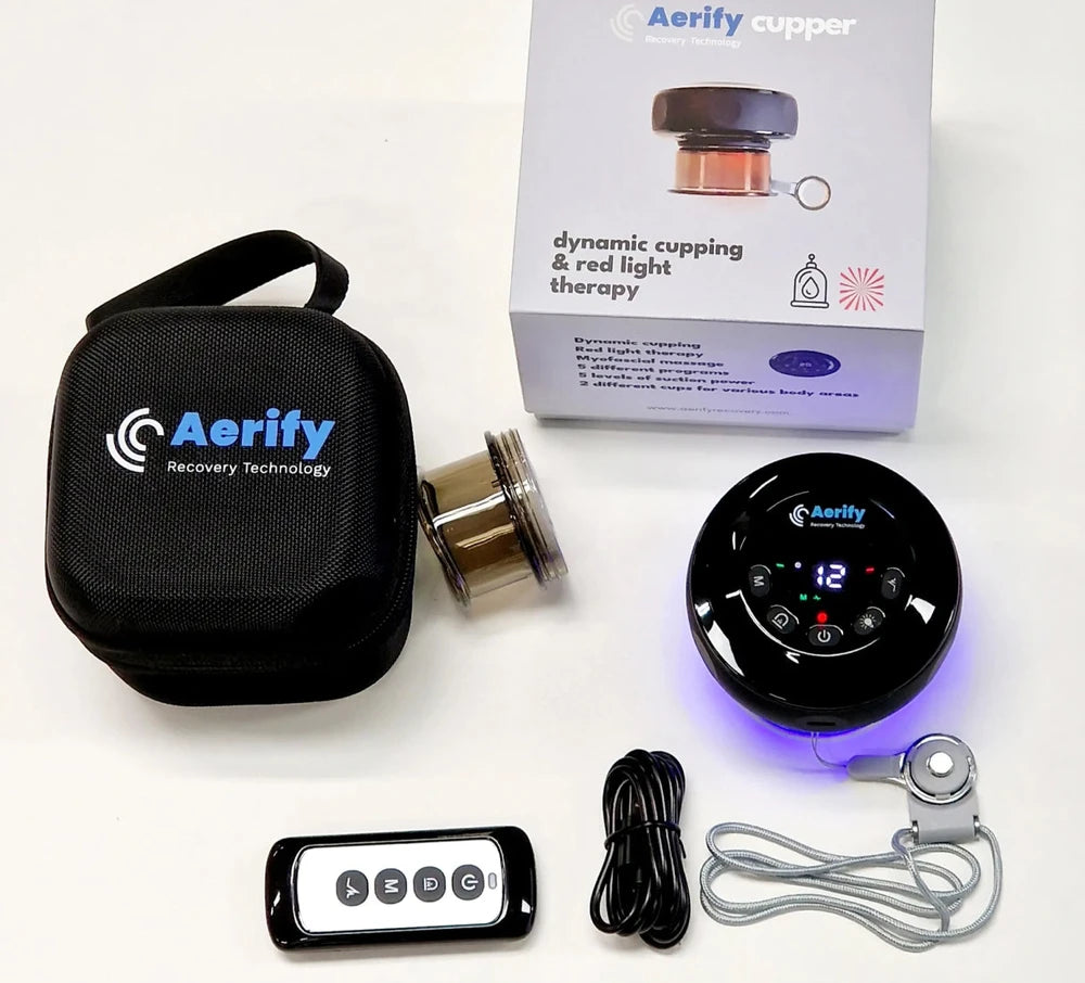 Aerify CUPPER — динамический вакуумный массажёр с терапией красным светом